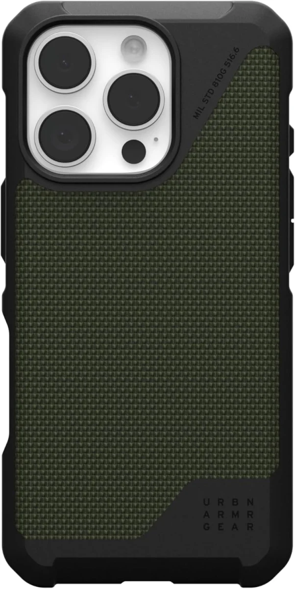 UAG Metropolis LT Apple iPhone 16 Pro Hoesje MagSafe Back Cover Kevlar Olive afbeelding 9