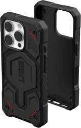 UAG Monarch Pro Apple iPhone 16 Pro Hoesje MagSafe Back Cover Kevlar Zwart afbeelding