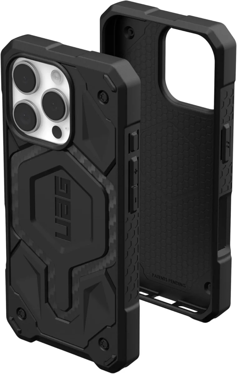 UAG Monarch Pro Apple iPhone 16 Pro Hoesje MagSafe Back Cover Carbon Fiber afbeelding 1