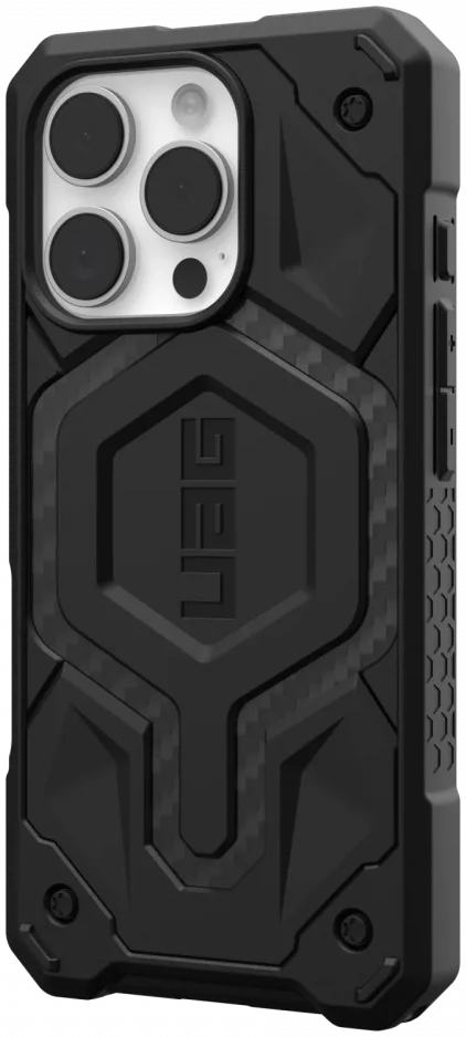 UAG Monarch Pro Apple iPhone 16 Pro Hoesje MagSafe Back Cover Carbon Fiber afbeelding 2