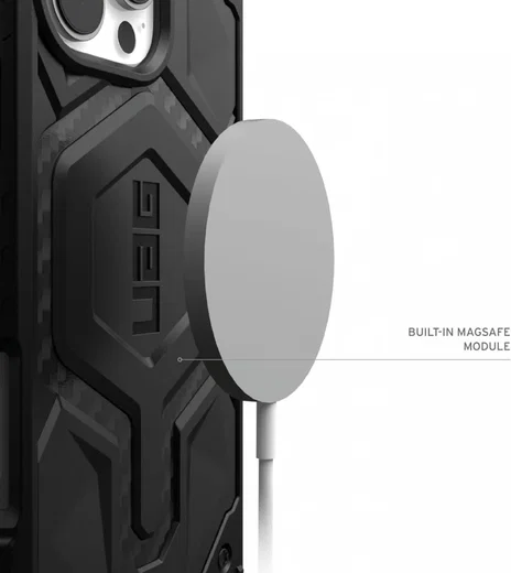 UAG Monarch Pro Apple iPhone 16 Pro Hoesje MagSafe Back Cover Carbon Fiber afbeelding 5