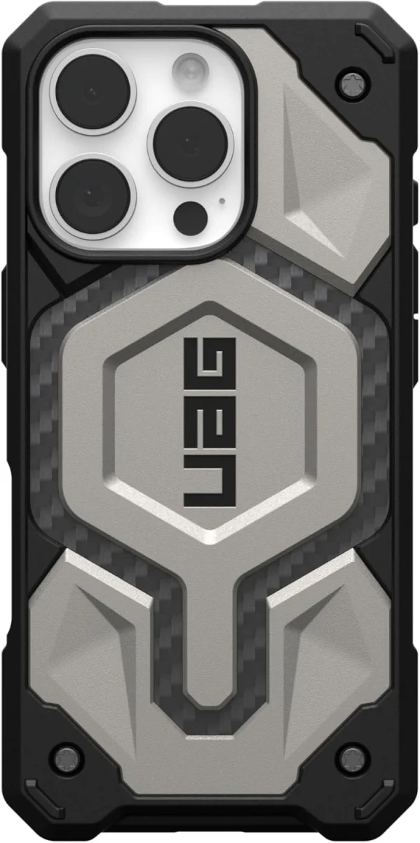 UAG Monarch Pro Apple iPhone 16 Pro Hoesje MagSafe Back Cover Titanium afbeelding 10