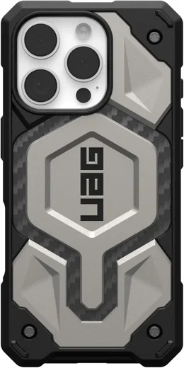 UAG Monarch Pro Apple iPhone 16 Pro Hoesje MagSafe Back Cover Titanium afbeelding 10