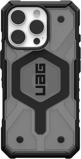 Urban Armor Gear Pathfinder Clear Apple iPhone 16 Pro Hoesje Back Cover Ash afbeelding 2