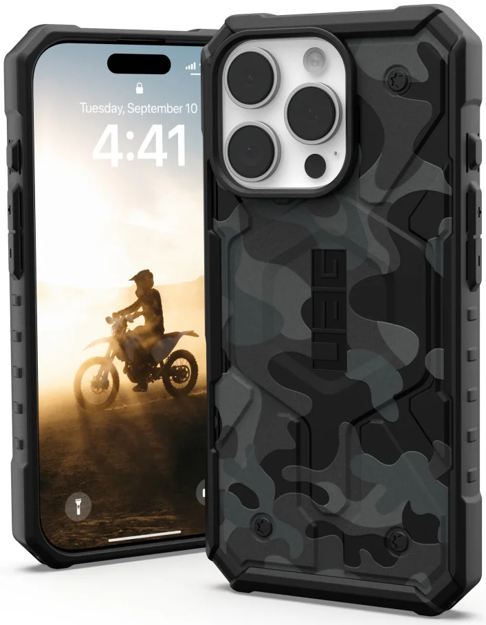 Urban Armor Gear Pathfinder SE Apple iPhone 16 Pro Hoesje MagSafe Backcover Camo afbeelding 1
