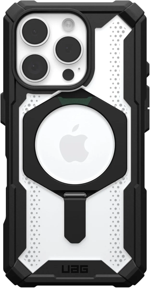 UAG Plasma XTE Apple iPhone 16 Pro Hoesje MagSafe Stand Back Cover Zwart Ice afbeelding 2