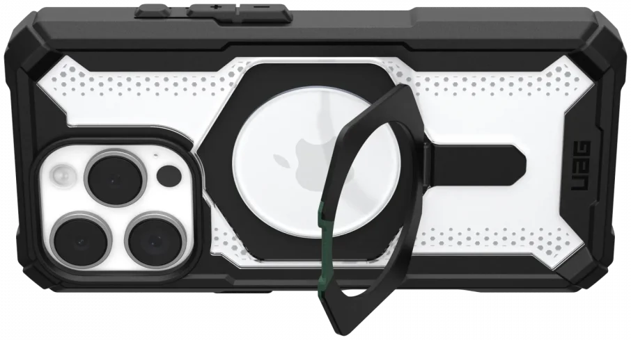 UAG Plasma XTE Apple iPhone 16 Pro Hoesje MagSafe Stand Back Cover Zwart Ice afbeelding 10
