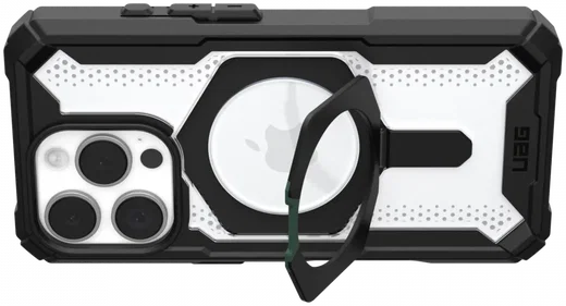 UAG Plasma XTE Apple iPhone 16 Pro Hoesje MagSafe Stand Back Cover Zwart Ice afbeelding 10