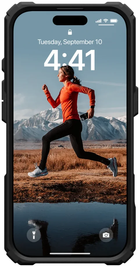 UAG Plasma XTE Apple iPhone 16 Pro Hoesje MagSafe Stand Back Cover Zwart Ice afbeelding 4