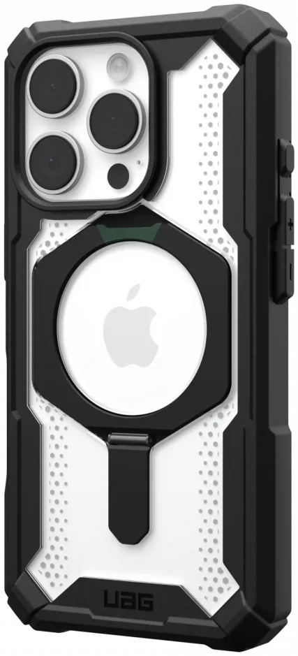 UAG Plasma XTE Apple iPhone 16 Pro Hoesje MagSafe Stand Back Cover Zwart Ice afbeelding 11