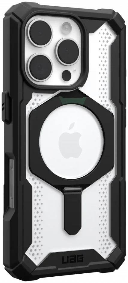 UAG Plasma XTE Apple iPhone 16 Pro Hoesje MagSafe Stand Back Cover Zwart Ice afbeelding 12