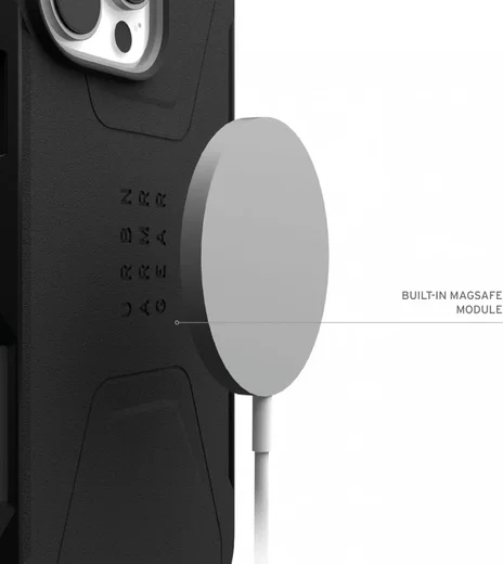 UAG Civilian Apple iPhone 16 Pro Max Hoesje MagSafe Back Cover Zwart afbeelding 5