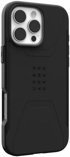 UAG Civilian Apple iPhone 16 Pro Max Hoesje MagSafe Back Cover Zwart afbeelding 12