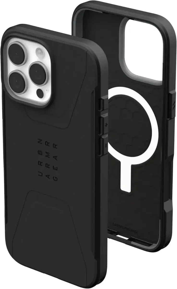 UAG Civilian Apple iPhone 16 Pro Max Hoesje MagSafe Back Cover Zwart afbeelding 1