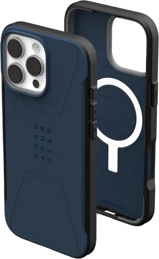UAG Civilian Apple iPhone 16 Pro Max Hoesje MagSafe Back Cover Blauw afbeelding 1
