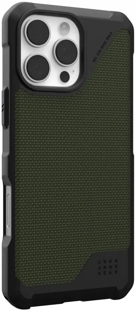 UAG Metropolis LT Apple iPhone 16 Pro Max Hoesje MagSafe Back Cover Kevlar Olive afbeelding 12