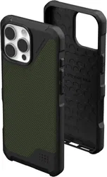 UAG Metropolis LT Apple iPhone 16 Pro Max Hoesje MagSafe Back Cover Kevlar Olive afbeelding