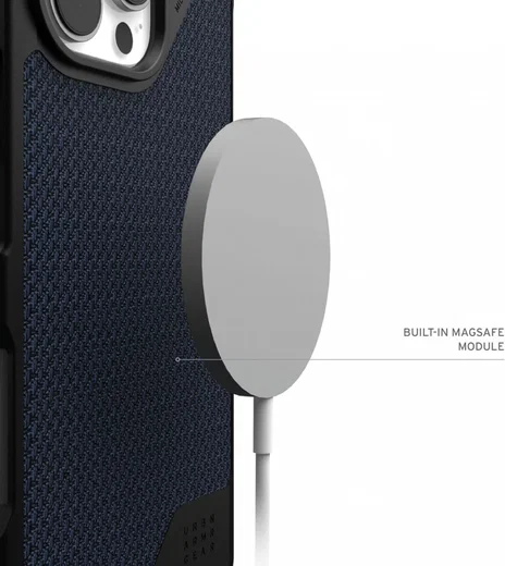 UAG Metropolis LT Apple iPhone 16 Pro Max Hoesje MagSafe Kevlar Back Cover Blauw afbeelding 5