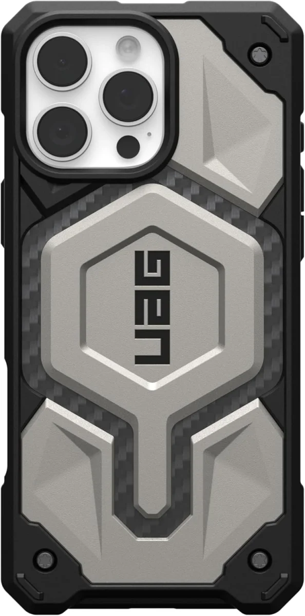 UAG Monarch Pro Apple iPhone 16 Pro Max Hoesje MagSafe Back Cover Titanium afbeelding 9