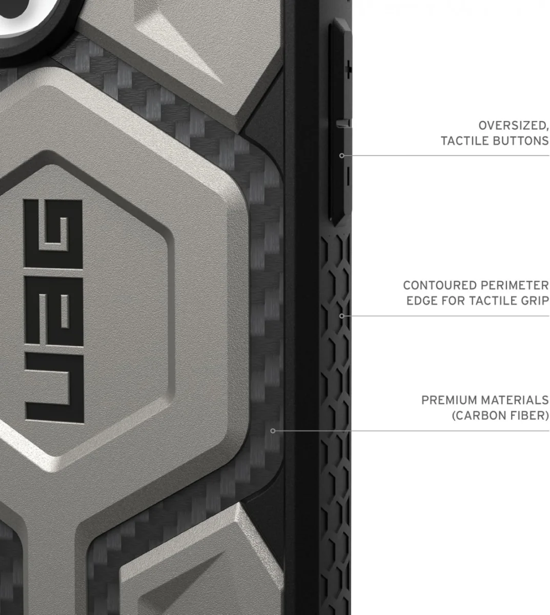 UAG Monarch Pro Apple iPhone 16 Pro Max Hoesje MagSafe Back Cover Titanium afbeelding 6