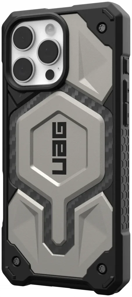 UAG Monarch Pro Apple iPhone 16 Pro Max Hoesje MagSafe Back Cover Titanium afbeelding 2
