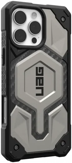UAG Monarch Pro Apple iPhone 16 Pro Max Hoesje MagSafe Back Cover Titanium afbeelding 10