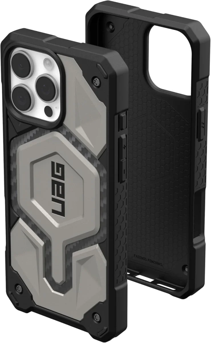 UAG Monarch Pro Apple iPhone 16 Pro Max Hoesje MagSafe Back Cover Titanium afbeelding 1