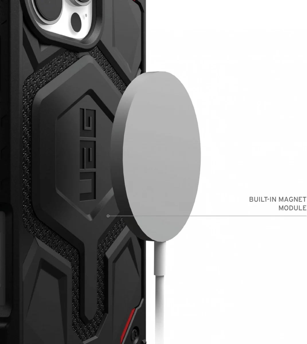 UAG Monarch Pro Apple iPhone 16 Pro Max Hoesje MagSafe Back Cover Kevlar Zwart afbeelding 6