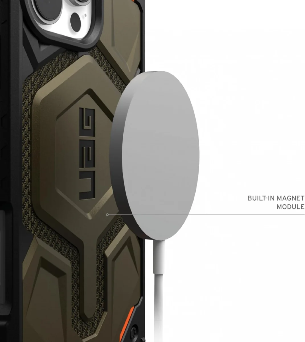 UAG Monarch Pro Apple iPhone 16 Pro Max Hoesje MagSafe Back Cover Kevlar Groen afbeelding 2