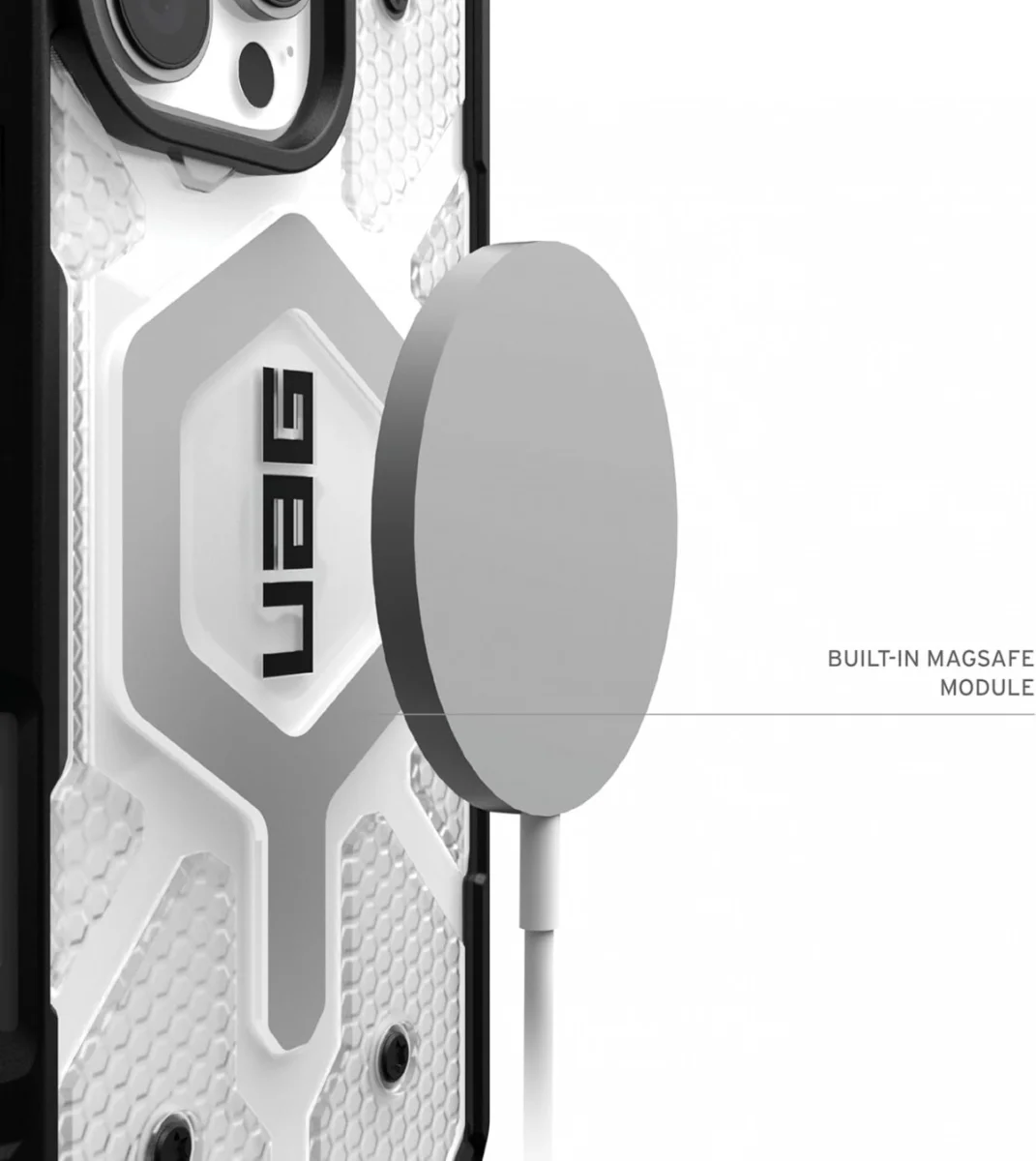 UAG Pathfinder Clear Apple iPhone 16 Pro Max Hoesje MagSafe Back Cover Ice afbeelding 4