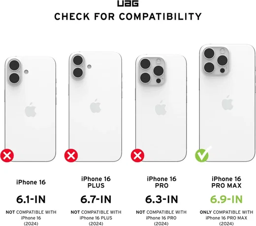UAG Pathfinder Apple iPhone 16 Pro Max Hoesje MagSafe Back Cover Zwart afbeelding 6