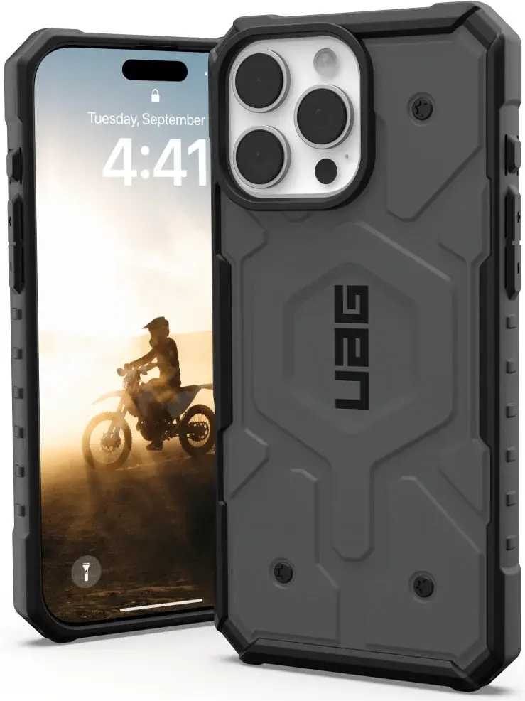 UAG Pathfinder Apple iPhone 16 Pro Max Hoesje MagSafe Back Cover Zilver afbeelding 1