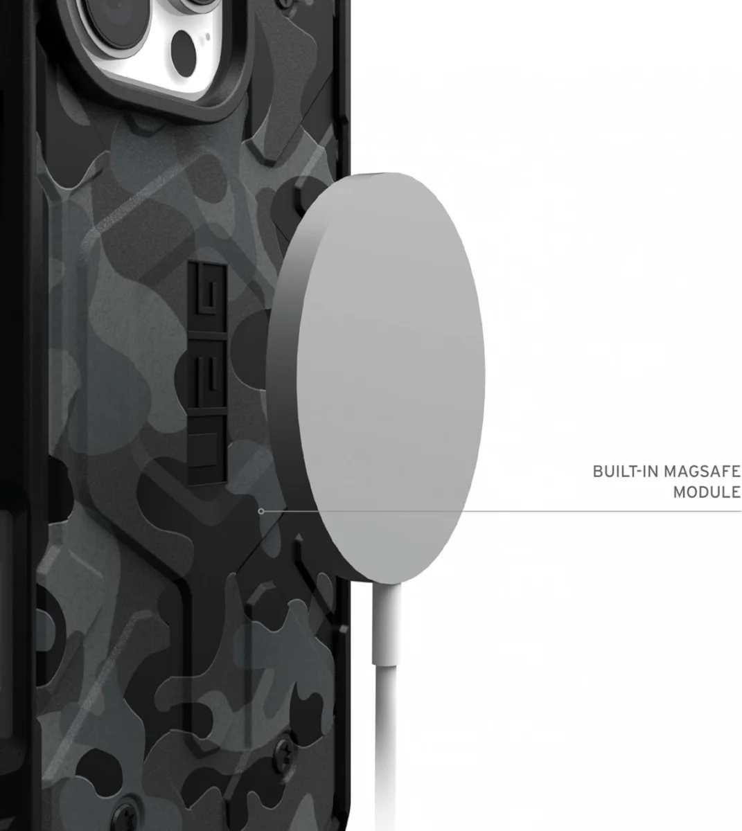 UAG Pathfinder SE iPhone 16 Pro Max Hoesje MagSafe Back Cover Midnight Camo afbeelding 4