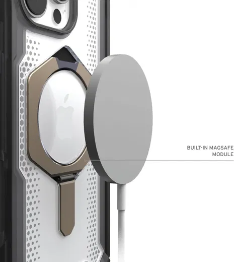 UAG Plasma XTE iPhone 16 Pro Max Hoesje MagSafe Stand Back Cover Ash Titanium afbeelding 4