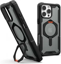 UAG Plasma XTE iPhone 16 Pro Max Hoesje MagSafe Stand Back Cover Zwart Oranje afbeelding