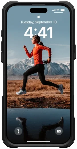 UAG Plasma XTE iPhone 16 Pro Max Hoesje MagSafe Stand Back Cover Clear Zwart afbeelding 9