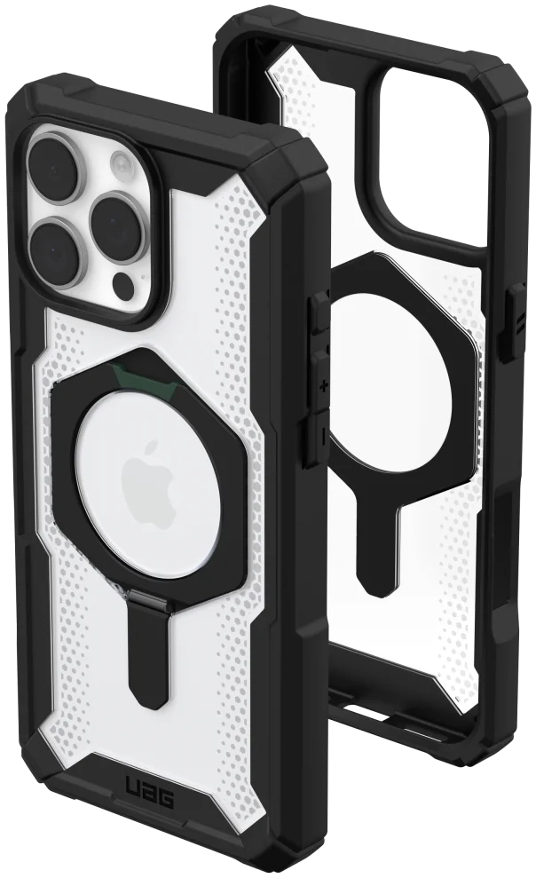 UAG Plasma XTE iPhone 16 Pro Max Hoesje MagSafe Stand Back Cover Clear Zwart afbeelding 2