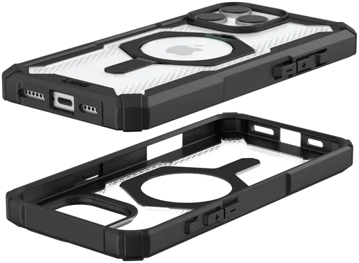 UAG Plasma XTE iPhone 16 Pro Max Hoesje MagSafe Stand Back Cover Clear Zwart afbeelding 8