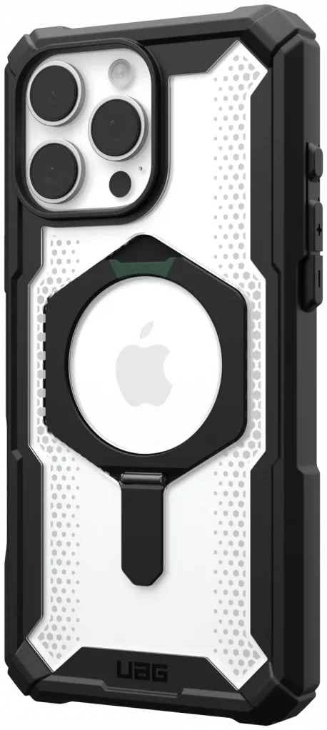UAG Plasma XTE iPhone 16 Pro Max Hoesje MagSafe Stand Back Cover Clear Zwart afbeelding 13