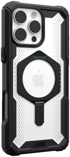 UAG Plasma XTE iPhone 16 Pro Max Hoesje MagSafe Stand Back Cover Clear Zwart afbeelding 15