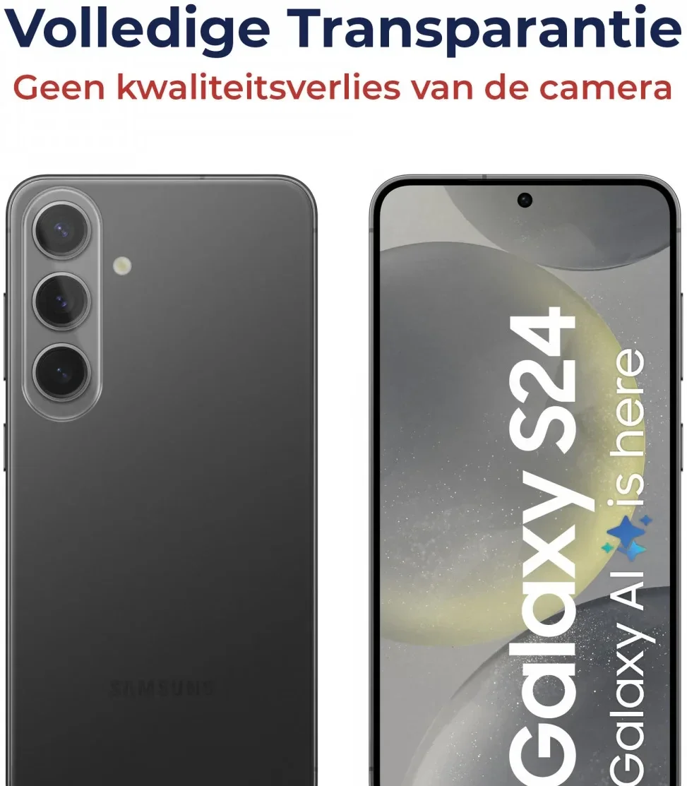 Rosso Samsung Galaxy S24 Camera Lens Protector Transparant afbeelding 3