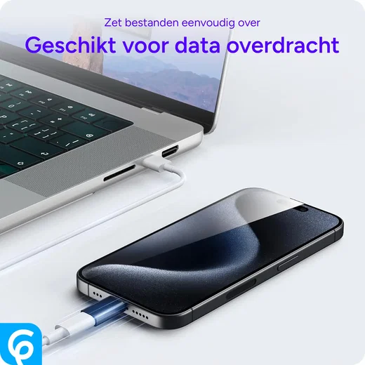 USB - C naar Lightning Adapter Zwart afbeelding 3