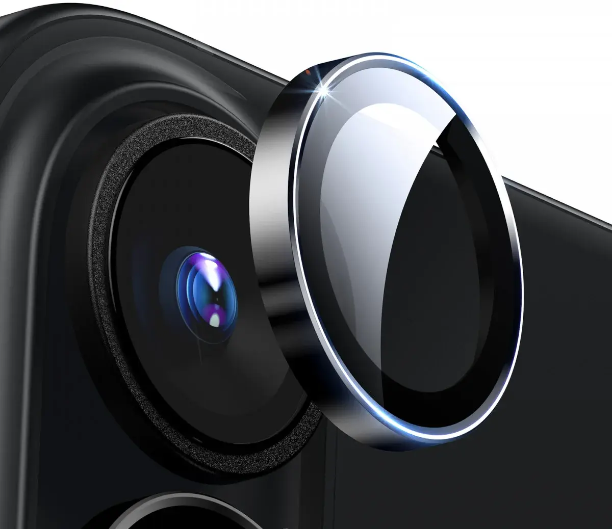 ESR Armorite iPhone 16 / 16 Plus Camera Lens Protector Glas Zwart afbeelding 1
