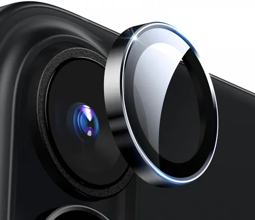 ESR Armorite iPhone 16 / 16 Plus Camera Lens Protector Glas Zwart afbeelding 1