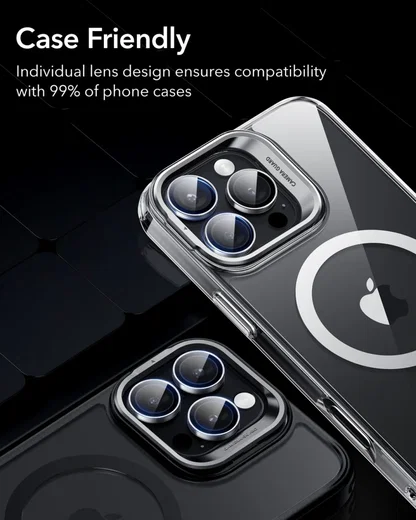 ESR Armorite iPhone 16 Pro / 16 Pro Max Camera Lens Protector Glas Transparant afbeelding 3
