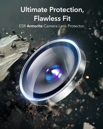 ESR Armorite iPhone 16 Pro / 16 Pro Max Camera Lens Protector Glas Transparant afbeelding 4
