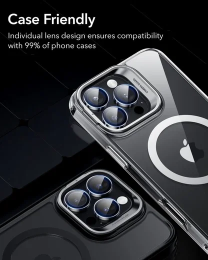 ESR Armorite iPhone 16 Pro / 16 Pro Max Camera Lens Protector Glas Zwart afbeelding 3