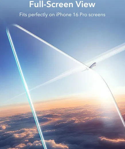 ESR Apple iPhone 16 Pro Screen Protector met Montageframe (2-Pack) afbeelding 5