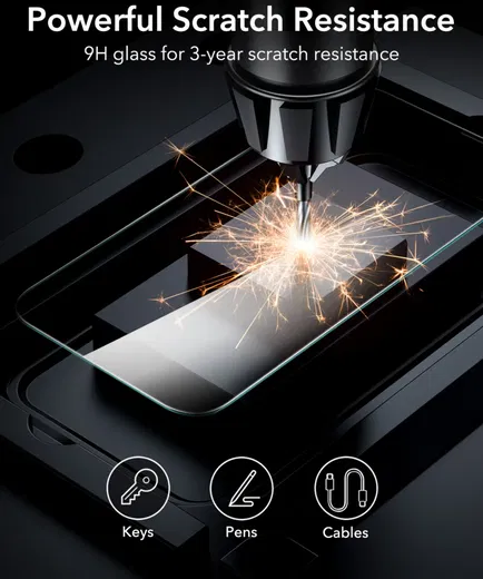 ESR Apple iPhone 16 Pro Screen Protector met Montageframe (2-Pack) afbeelding 7