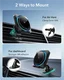 ESR HaloLock Magnetische Dashboard / Ventilatie Autohouder met Opladen Qi2 15W afbeelding 7